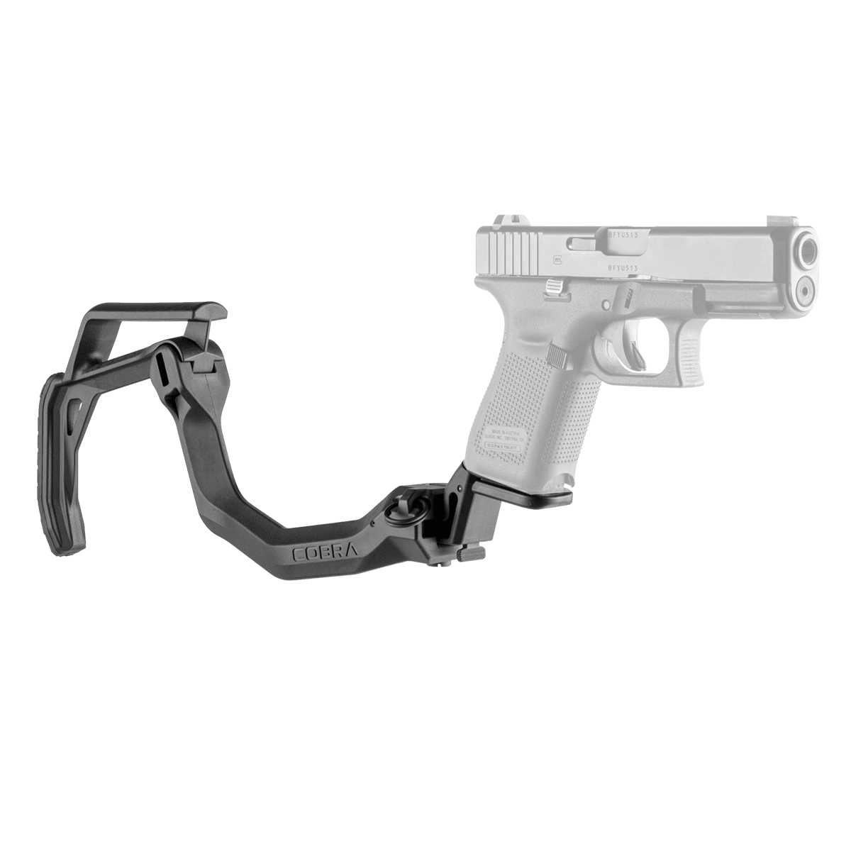 (clap)...สินค้าใหม่ค่ะ พานท้ายพับได้ Cobra G17/19 🚩 ผลิตจาก Polymer เกรดคุณภาพ 🚩 พานท้ายพับได้ สำหรับ G17/G19 Gen 2-5 🚩 มี Adapters สำหรับเปลี่ยน Gen 🚩 ใช้งานง่าย เพียงยืดออก 🚩 ขณะพับ ใช้งานเป็นกริปมือหน้าได้ Ƕ