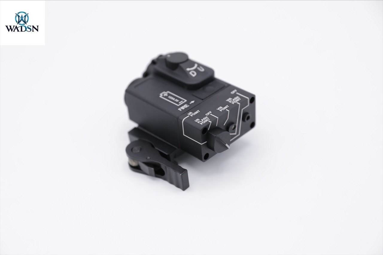 กล่องเลเซอร์ชี้เป้า(เลเซอร์สีแดง) DBAL MIni ยี่ห้อ WADSN รุ่น บอดี้อลูมิเนียม Dbal-Mini Aiming Devices (Red&IR Laser) ขนาด : กว้าง 7cm. ยาว 77.5cm. สูง 4.5cm. น้ำหนัก : 132 กรัม คุณสบัติ : #บอดี้ทำจากอลูมิเนียม #น้ำหนักเบา #แข็งแรงทนทาน #มาพร้อมสวิทช์หางห