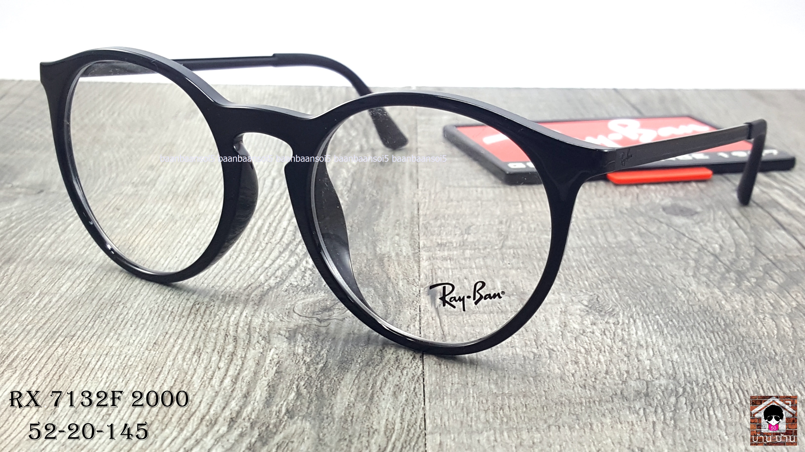 Rayban RX 7132F 2000 โปรโมชั่น กรอบแว่นตาพร้อมเลนส์ HOYA ราคา 4,300 บาท