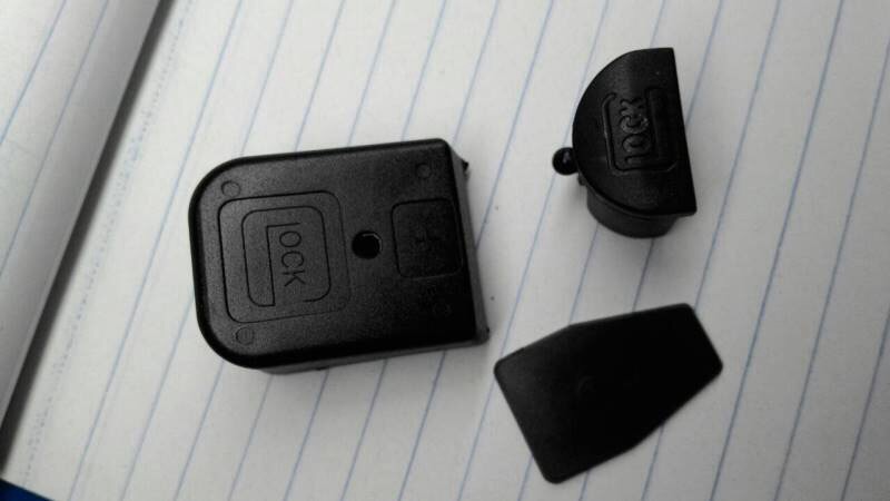 New.ฝาปิดตูดแม็ก Glock17-G18G -G19-G26 ใส่กับปืนจริงได้ครับ ราคาพิเศษ