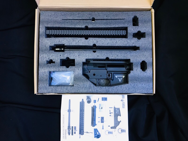 Everything has a price (ทุกอย่างมีราคา) “john wick ได้กล่าว 😎” Preorder 3x,xxx Baht ( ชุด kit สำหรับ marui mws ) JOHN WICK RIFLE CNC CONVERSION KIT FOR MARUI M4 MWS GBB RELEASE DATE: MARCH 2019 First Batch: 30pcs (Limited Supply) MATERIAL: ALUMINI