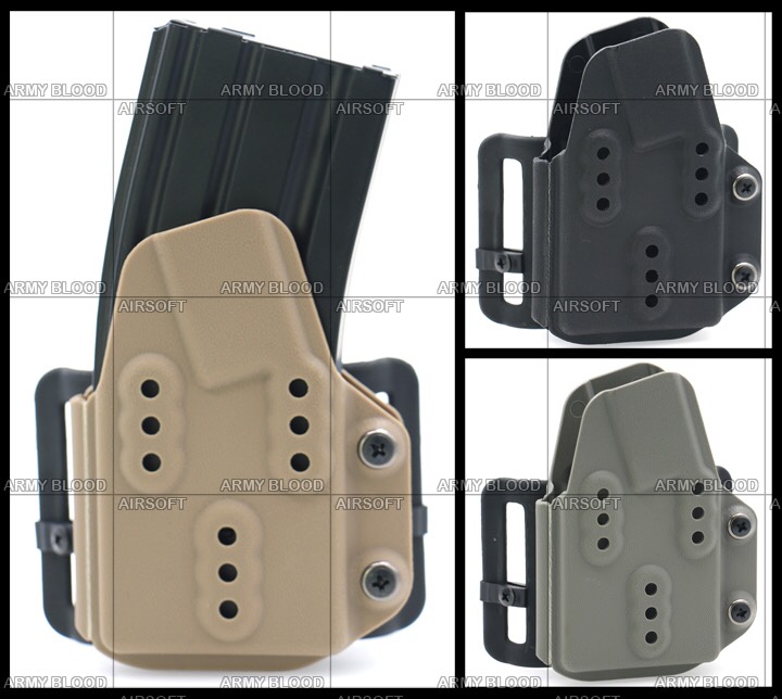 New.Single Standard Kydex Rifle Magazine Carrier for M4 5.56 Magazine(BK) ราคาพิเศษ