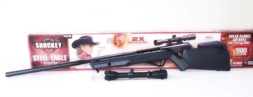 New.อัดลมBenjamin Shockey Steel Eagle 5.5mm.cal. with Scope Air Rifle เบอร์ 2 Price 2×,500 THB. ✔โช๊คแก๊ส Nitro ✔Scope Center Point 3-9×32 ราคาพิเศษ