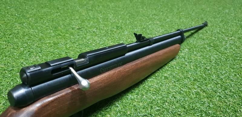 New.ปืนยาวอัดแก๊สCrosman2260 SherDan 5.5mm.cal. Co2 Air Rifle เบอร์2 ✔SP 600Fps+ ✔Weight น้ำหนัก 2.75g ✔body Wood งานไม้สวยงาม ✔ระบบ ขึ้นลำลูกเลื่อนยิงทีละนัด ✔ระยะหลังผล 35-45m. ไกล 50m+ ✔Co2 12g 1 หลอดยิงได้~ 50