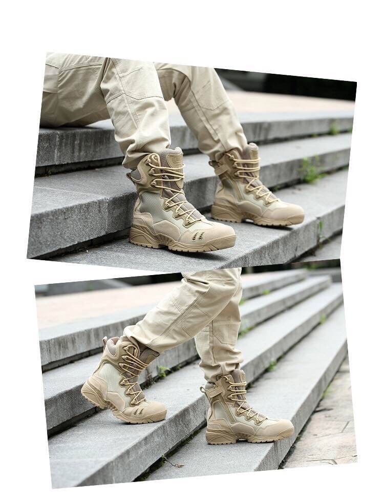 New.รองเท้า Magnum TACTICAL BOOT ข้อสั้น / ข้อยาวหนังแท้ และผ้าคอดูร่า (CORDURA) ใส่สบาย ซิปข้าง ระบายอากาศดี ไม่อับ สีดำ / สีทราย ราคาพิเศษ