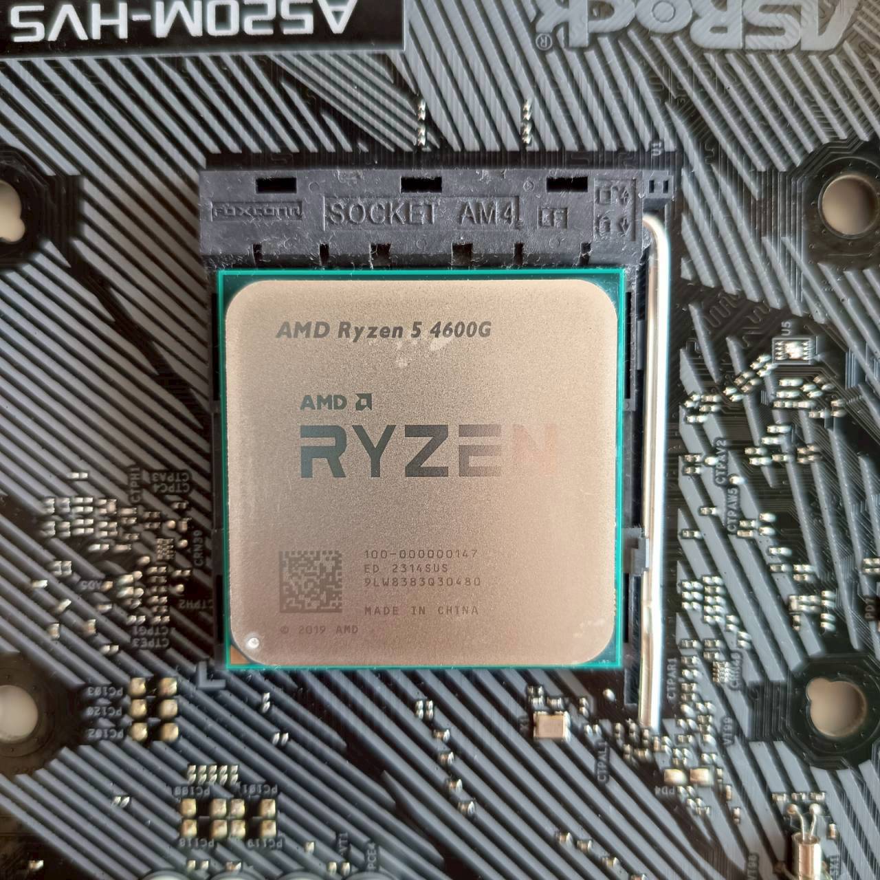 CPU + M/B CPU Ryzen 5 4600G M/B ASROCK A520M - HVS (AM4) ประกัน J.I.B. 13/08/2026