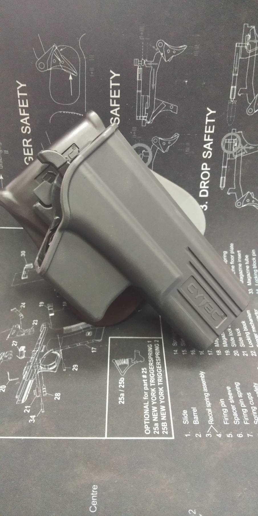 New.ซองปืน รุ่นT-Thumbsmart Holster จากค่าย Cytac ของปืน Glock 19 ใส่ได้ทั้งปืน Glock 19,23,32(Gen1-4)