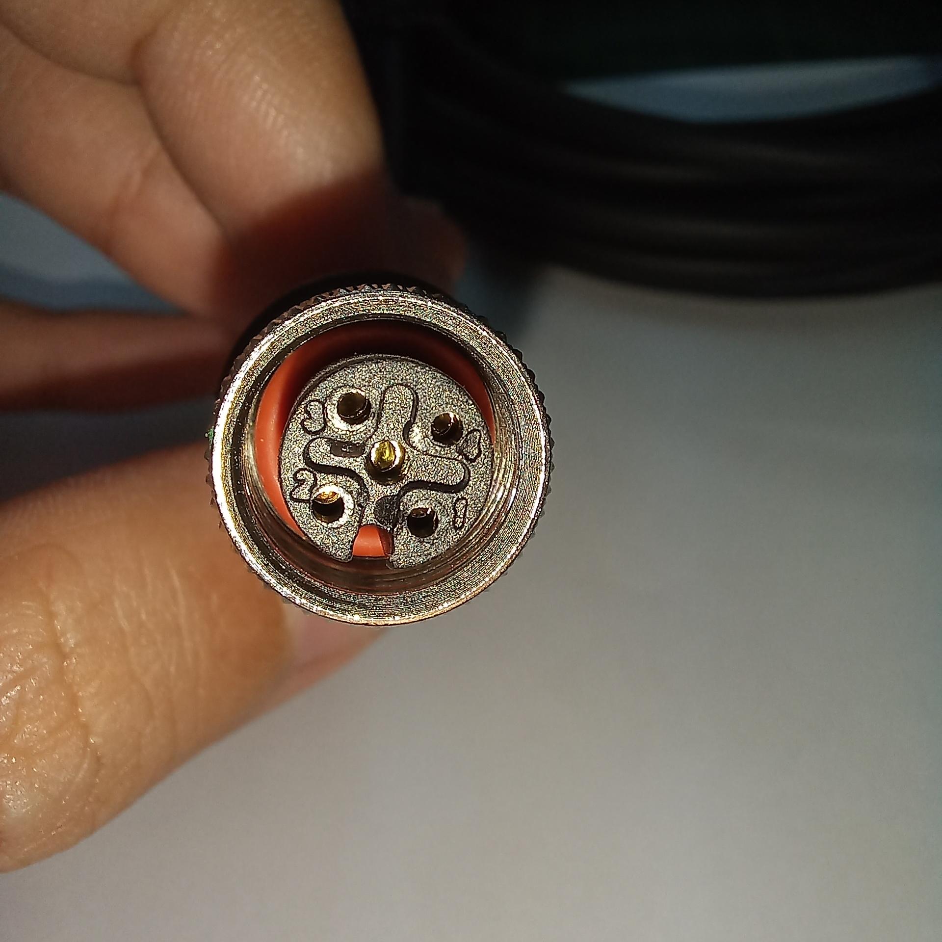 สายพร้อม CONNECTOR (PUR) แบบตรง เกลียว M12 ผู้-เมีย แบบ 5 ขา ยาว 5m.