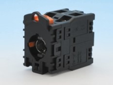ปุ่มกดมีแลมป์ สีแดง Illuminated Push Button Switch 1NO,1NC รู 30 mm ไฟ 12V AC/DC