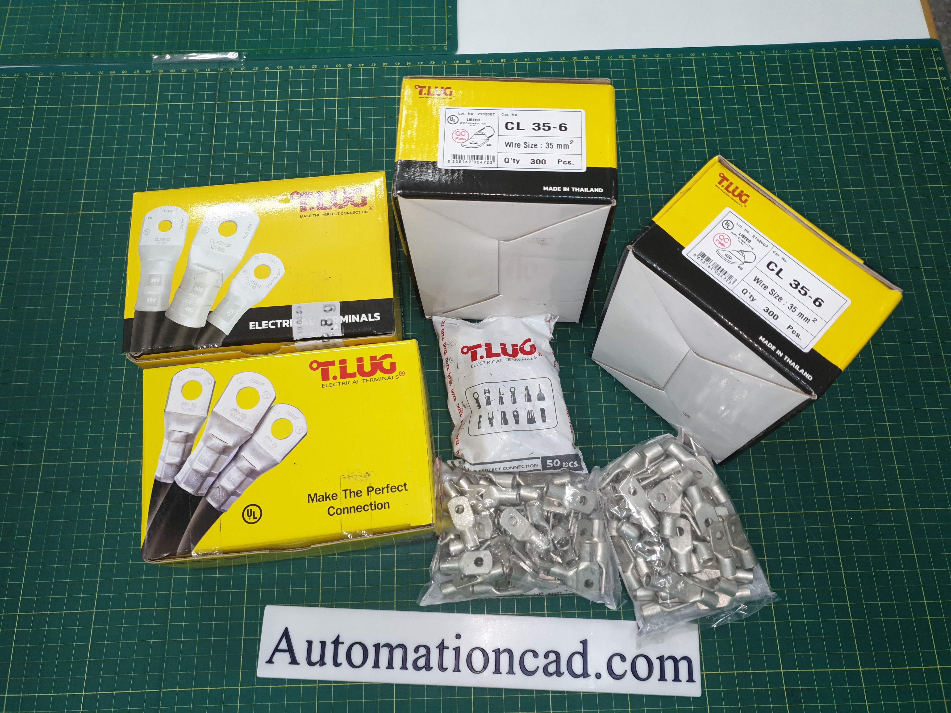 หางปลารุ่นหนาทรงยุโรป แบบท่อ CL 35-6 TLUG ใช้กับสาย 35 sq.mm (50 ชิ้น/ห่อ)
