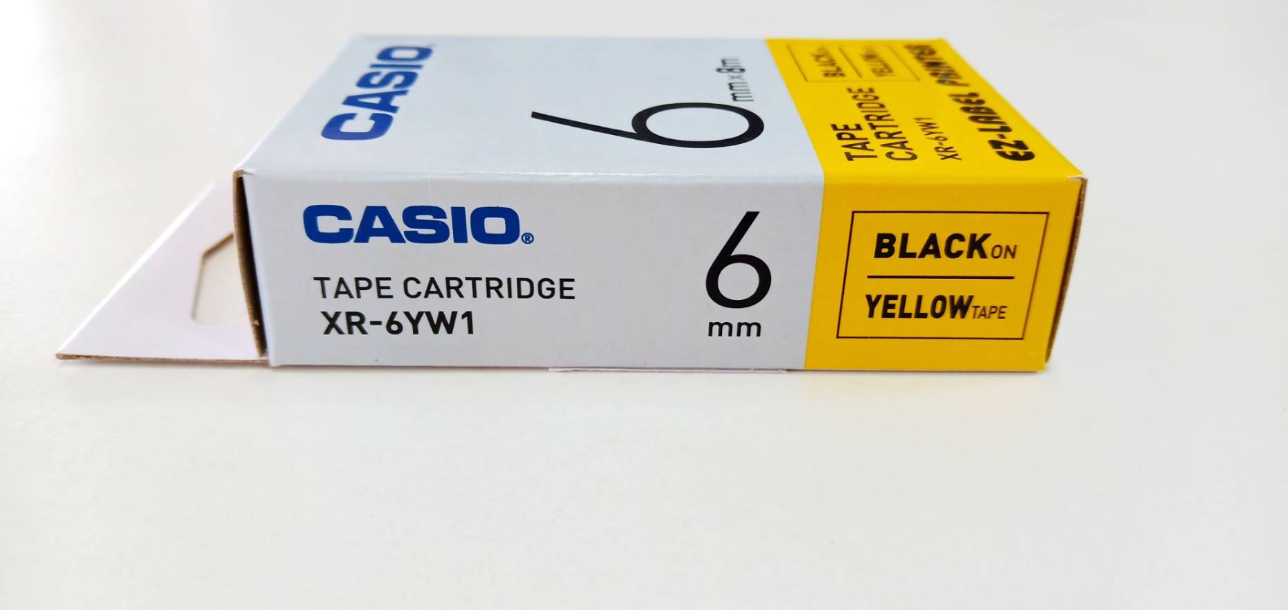 EZ-LABEL CASIO 6mm. สำหรับ เครื่องพิมพ์ฉลาก KL-Series CASIO PRINTER LABEL