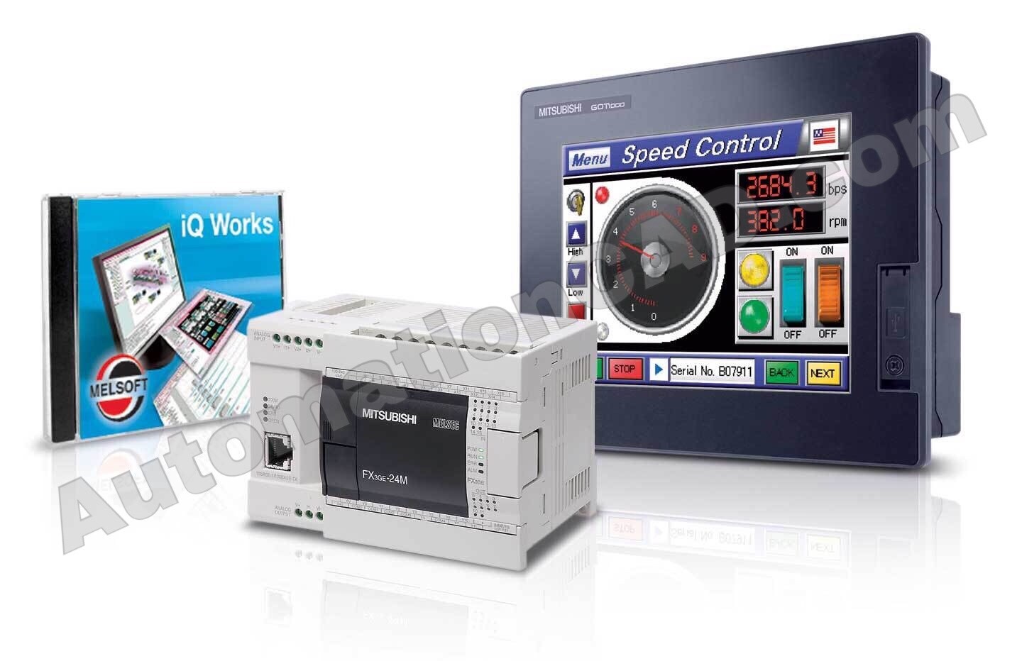 จอ MITSUBISHI รุ่น GT2104-RTBD หน้าจอ 4.3 นิ้ว เชื่อมต่อ PLC FX Series