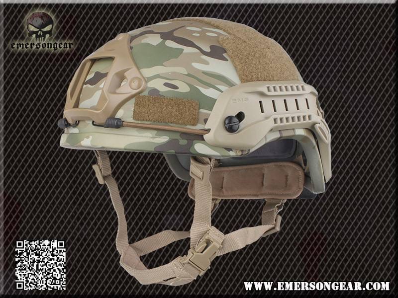 หมวกMich2001 ยี่ห้อEmerson มีสี มัลติแคม ดำ ทราย เขียว
