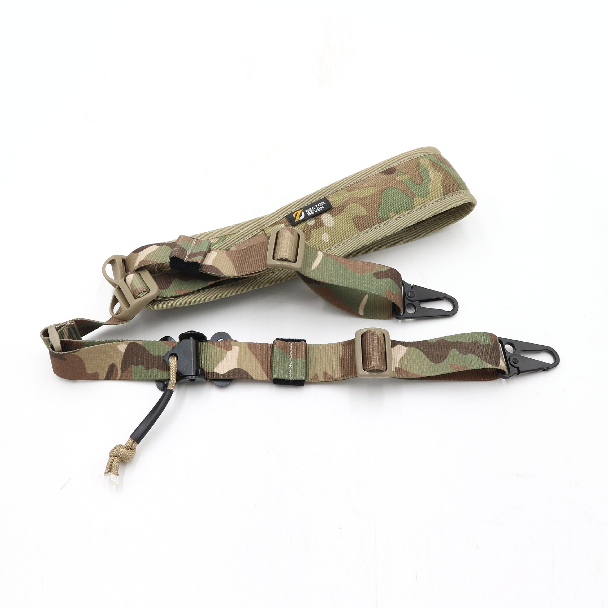 สายสะพาย 2 จุด Sector Seven ( Sector Seven Two Point Sling ) 📌ผลิตจากผ้า Cordura 1000D 📌สาย 2 จุดแบบเอนกประสงค์ปรับใช้งานกับ M16, M4, ลูกกรด, ลูกซอง และอื่นๆ ได้ 📌มี Quick Pull Adjust buckle ปรับระยะและตำแหน่งการใช้งานได้สะดวก และร