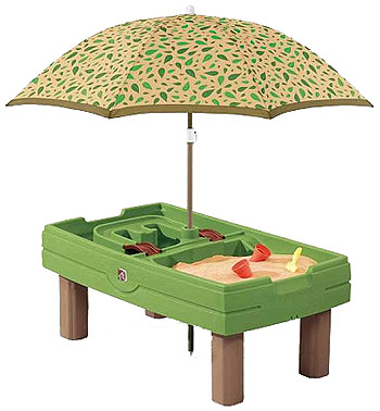 โตีะเล่นทรายและน้ำพร้อมร่ม