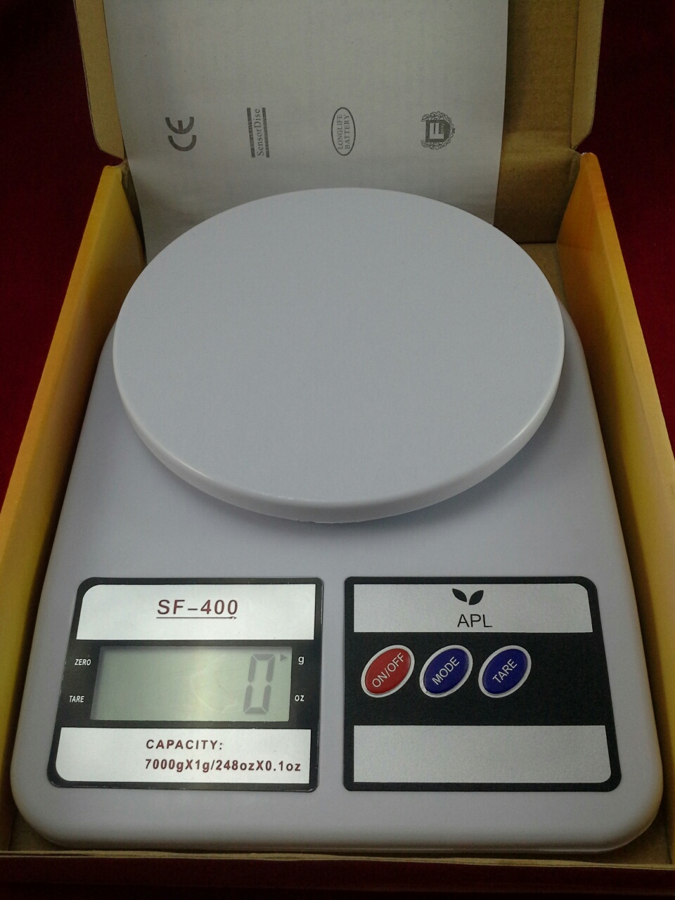 เครื่องชั่ง ราคาถูก เครื่องชั่งดิจิตอล ตาชั่งดิจิตอล เครื่องชั่งอาหาร พิกัดสูงสุด7000g ความละเอียด1g Digital Food Bowl Scale New 7KG/1G