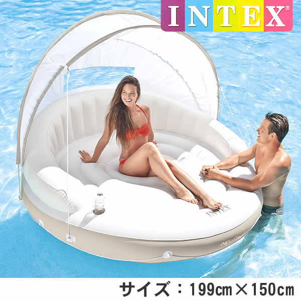 แพโซฟากลมพร้อมที่บังแดด Intex รุ่น 58292 (สีขาว)