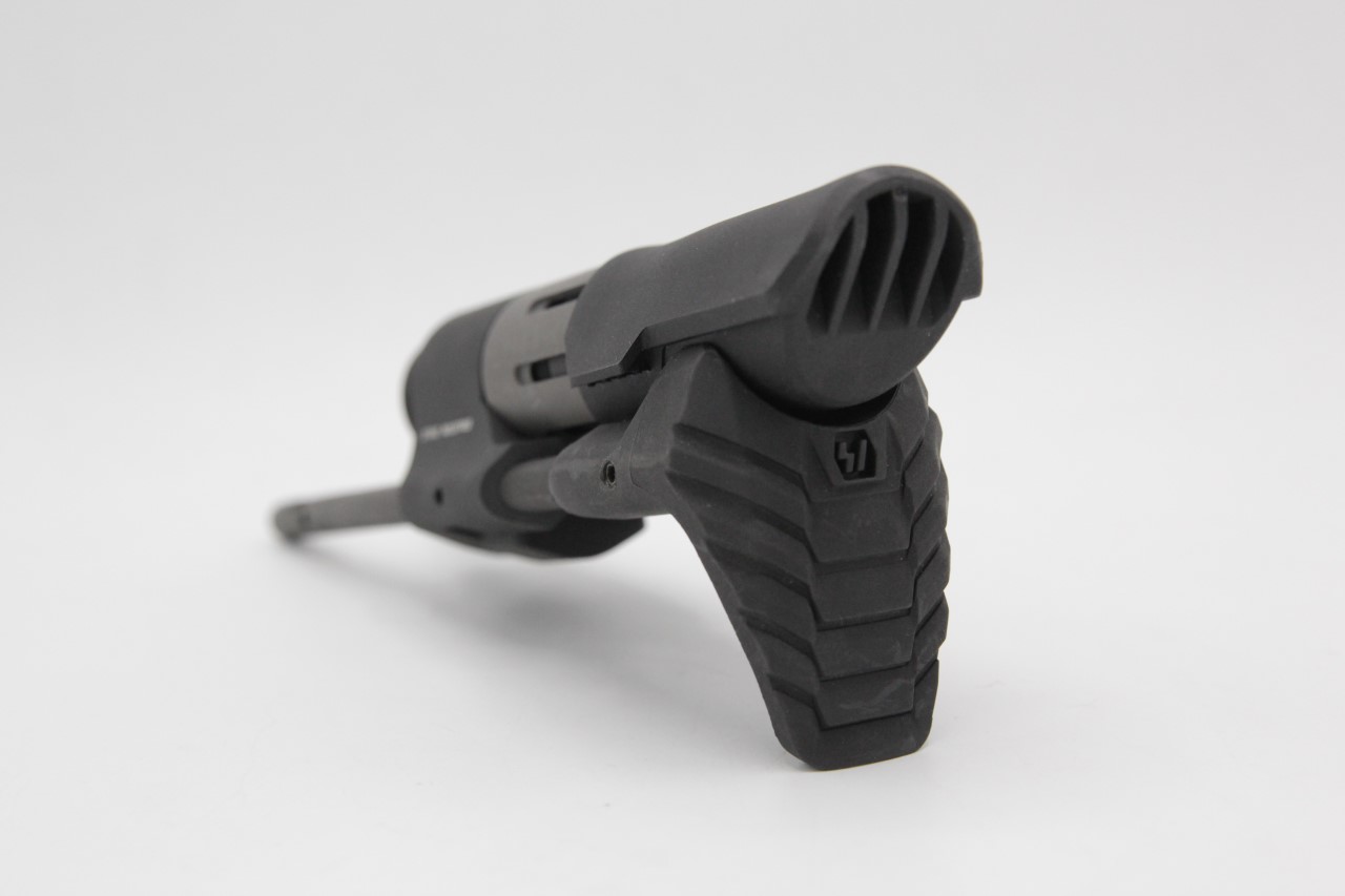 พานท้าย ยี่ห้อ Strike Industries รุ่น Viper PDW คุณสมบัติ : #พานท้ายสำหรับปืนระบบแก็สโบ๊วแบ็ค(ระบบGBB) #พานท้ายสามารถดีดออกมาได้เพียงกดครั้งเดียว #รูปทรงกระทัดรัด #ติดตั้งได้กับปืนตระกูล M4/M16 ราคาส่ง