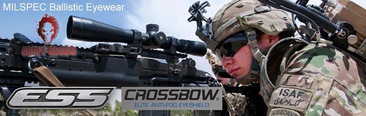 ESS Crossbow Ballistic 3LS Kit Eyewear Tactical Glasses E4 Polarized Reduces Glare Lens (BK)prev next