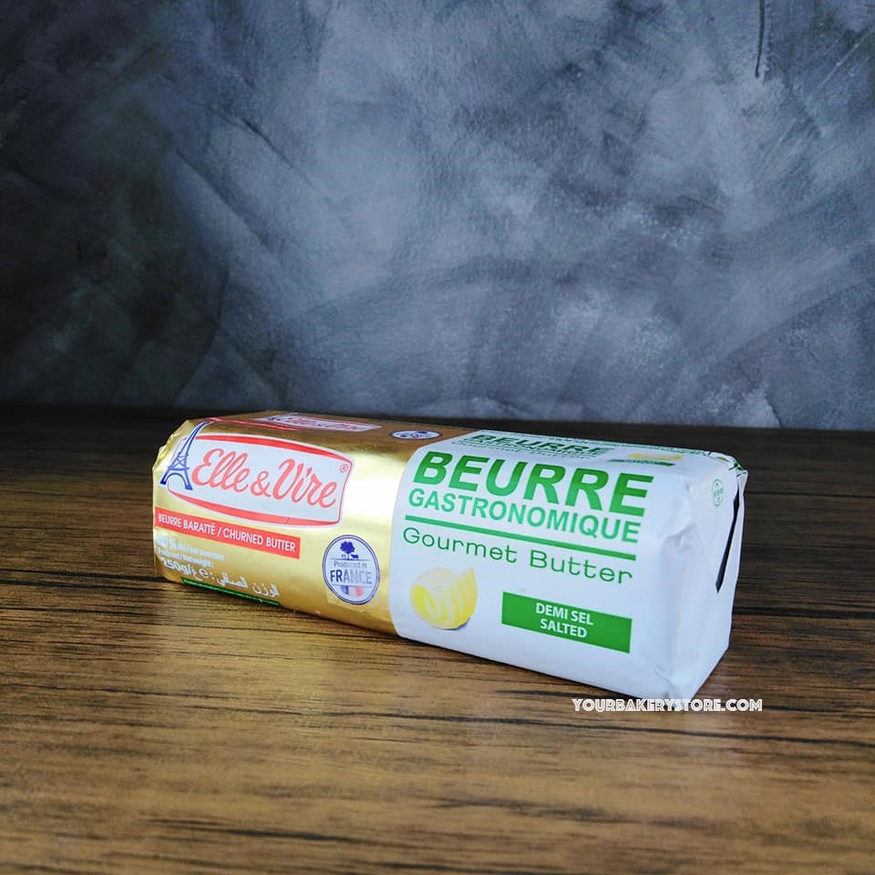 เนยชนิดเค็ม Elle & Vire BEURRE Gourmet Butter 250g.