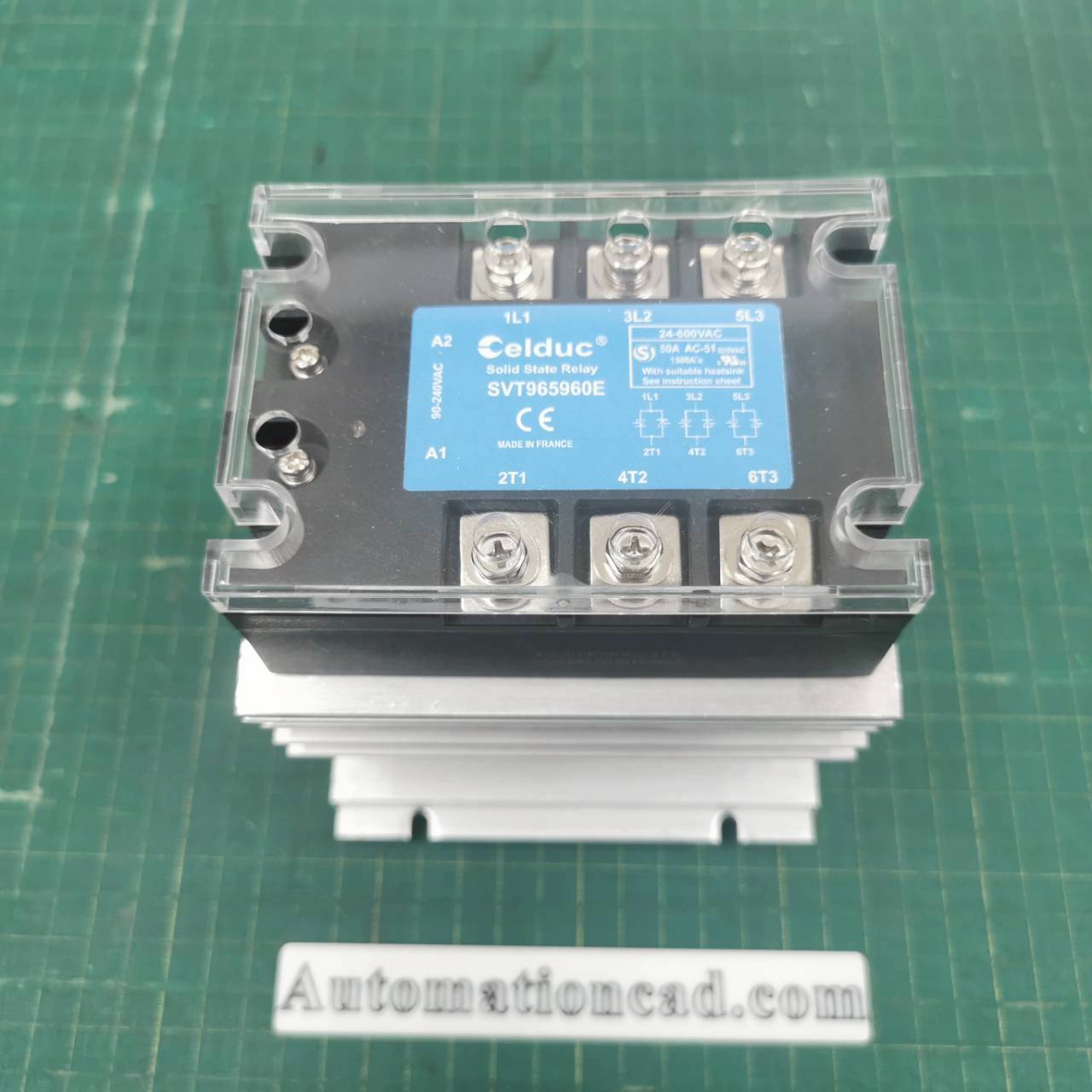 โซลิดสเตต พร้อมฮีทซิงค์ CELDUC SVT965960E Heat shrink อลูมิเนียมระบายความร้อน