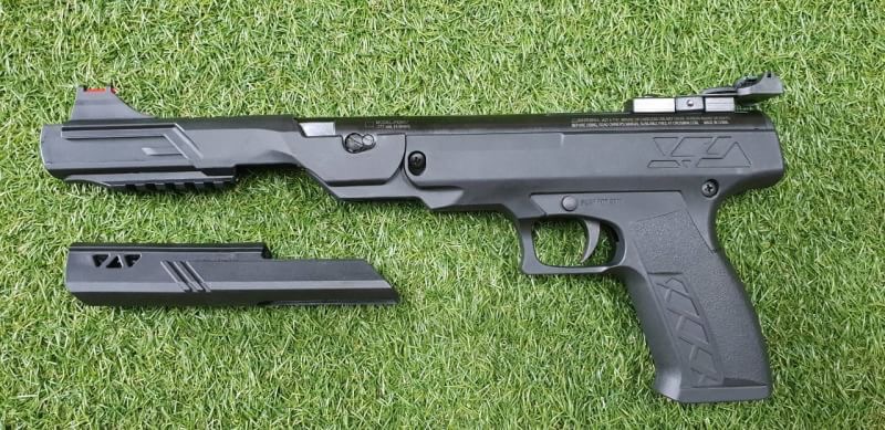 ปืนอัดลมสั้นระบบหักลำ ปืนอัดลมBenjamin ปืนอัดลมเบอร์1 Benjamin Trail NP Mark II .177cal. Air Pistol ปืนอัดลมเบอร์1 ✔Gun Weight น้ำหนัก 3.44 ✔Overall Length ความยาว 16" ✔Rail รางจับกล้อง 11mm dovetail ✔Mechanism Gas piston