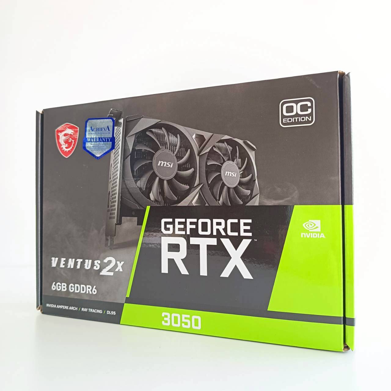 RTX 3050 MSI GDDR6 6GB 96bit ประกัน Achieva 01/05/2028