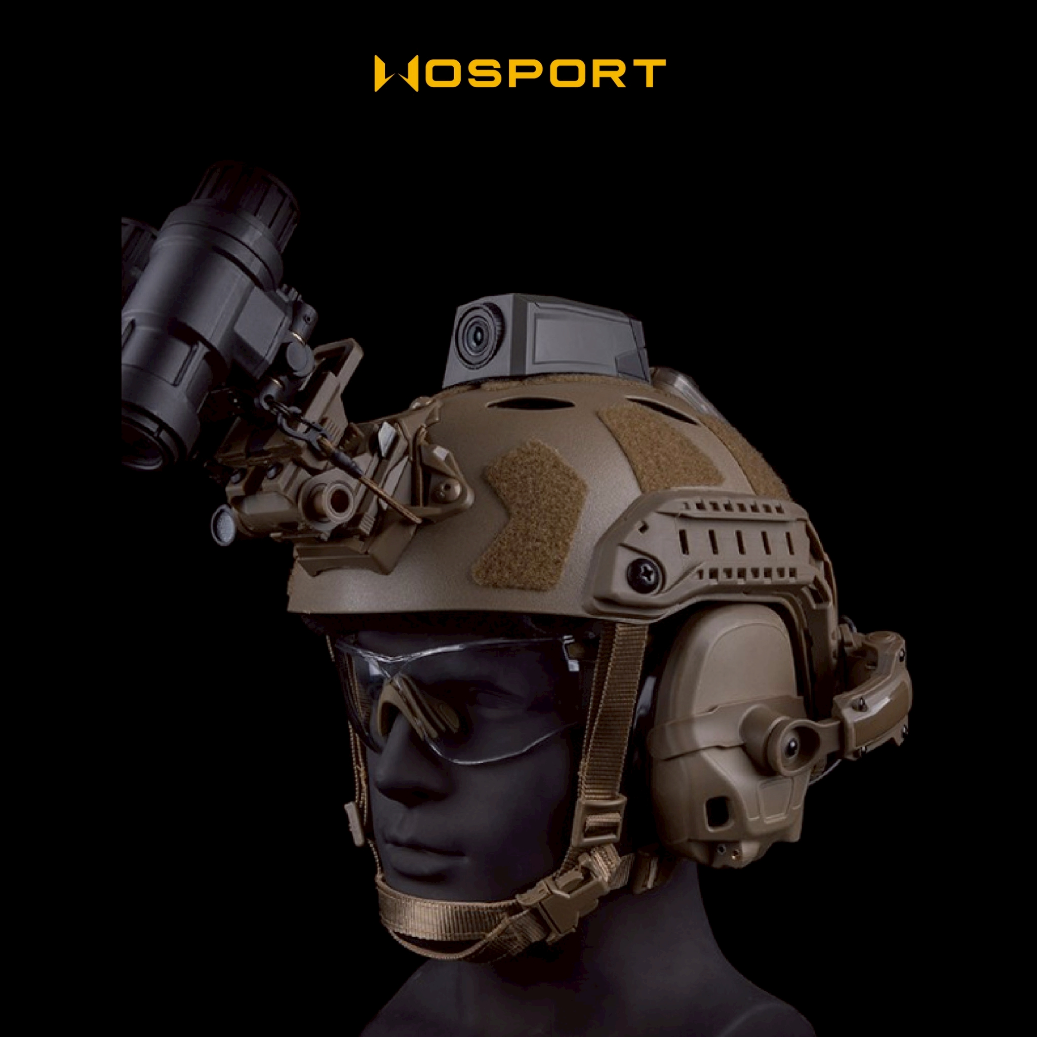 New.แว่นตา Wosport [ GG-010 ] Wosport Tactical Glasses 💠 แว่นตาสำหรับป้องกันลม/กันฝุ่น 💠 สวมใส่กระชับใบหน้า ดีไซส์ทันสมัย 💠 ตัวเลนส์ใส มุมมองชัดเจน ขา 2 สี : สีดำ , สีทราย