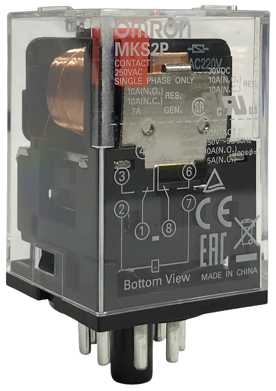 RELAY OMRON MKS2P 220VAC