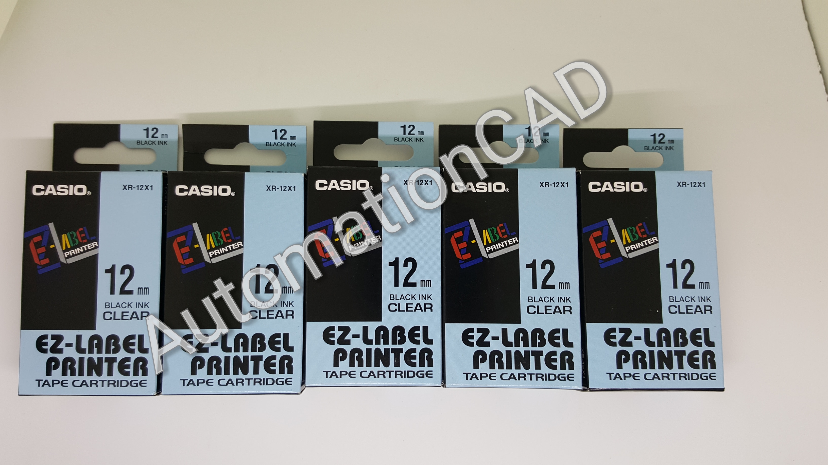 EZ-LABEL CASIO 12mm. สำหรับ เครื่องพิมพ์ฉลาก KL-Series CASIO PRINTER LABEL