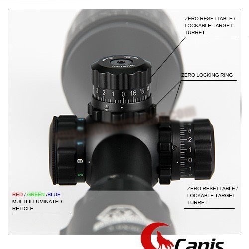 กล้อง Scope Canis Latrans 4-16x50 AOL ปรับหลา