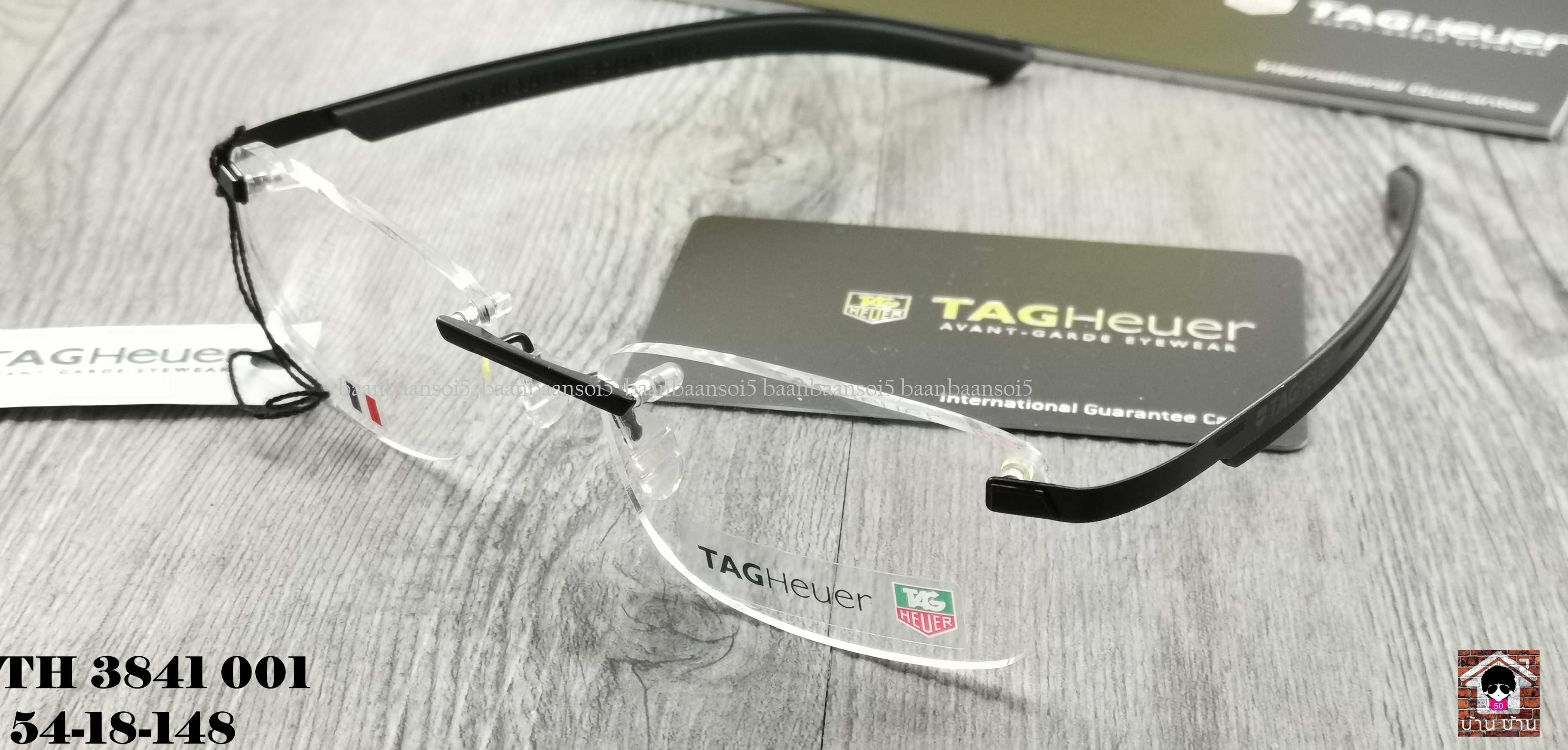 TAG HEUER TH 3841 Eyeglasses Authentic โปรโมชั่น กรอบแว่นตาพร้อมเลนส์ HOYA ราคา 9,900 บาท