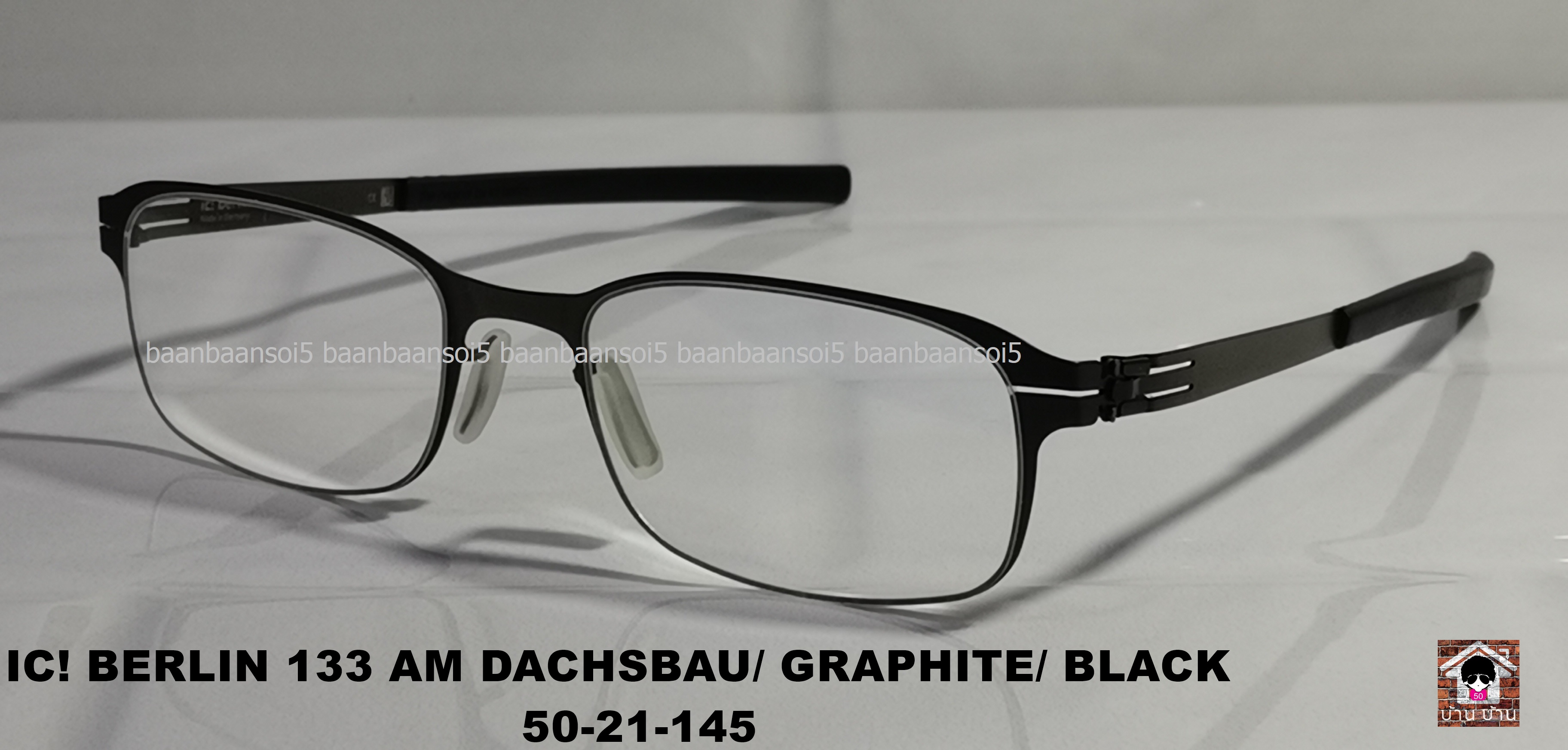 IC! BERLIN 133 AM DACHSBAU / GRAPHITE / BLACK โปรโมชั่น พร้อมเลนส์เปลี่ยนสี Hoya Sensity ราคา 17,900 บาท