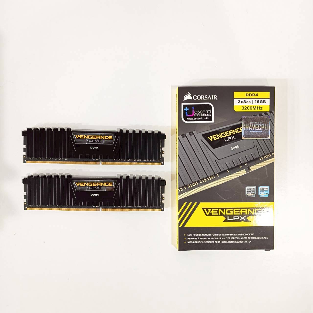 RAM PC DDR4 (3200) 16GB 8GBX2 CORSAIR ประกัน Ascenti LT.