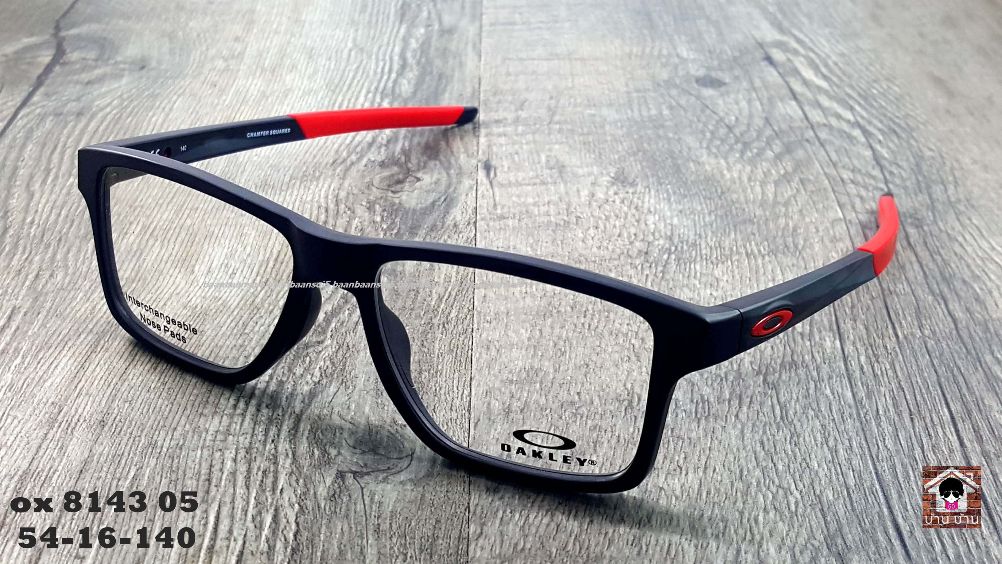 OAKLEY OX8143-05 CHAMFER SQUARED โปรโมชั่น กรอบแว่นตาพร้อมเลนส์ HOYA ราคา 4,700 บาท