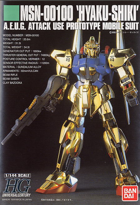 HGUC 1/144 MSN-00100 Hyaku Shiki[BANDAI]