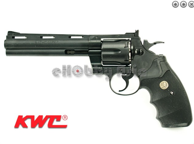 ปืนลูกโม่ Python.357 6 inch. Gas Co2 (BK)