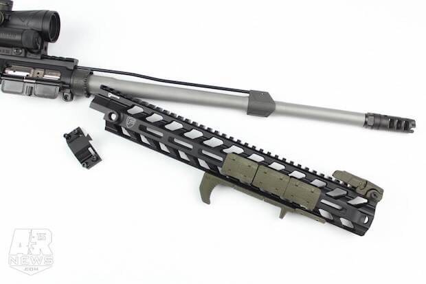 New.ชุดหน้า Fortis REV M4 CMMG / 5.56 12"- งาน CNC น้ำหนักเบาเพียง 25กรัม - ใช้ติดตั้งกับแกน Delta Ring ได้เลย (ดูตามรูป) - มีช่องสำหรับอุปกรณ์ Keymod - มีราง20mm มาตรฐาน - มีช่องหูกวิน 4 ช่อง สีดำ ราคาพิเศษ
