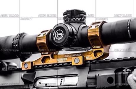 New.Geissele Super Precision Big Bertha Scope Mounts -Manufacturer: Made in China - Built Material: Aluminum -Major Color: Black / Tan -Inner Diameter: 30mm (25mm) ราคาพิเศษ
