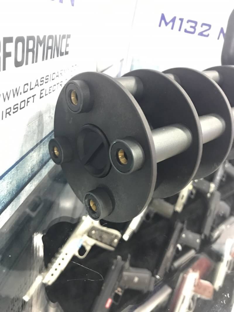 https://youtu.be/VLSQiTo95xc Classic Army M132 Green Gas / HPA Powered Rotating Multi-Barrel Micro Gun Pice: 2x,xxx ฿