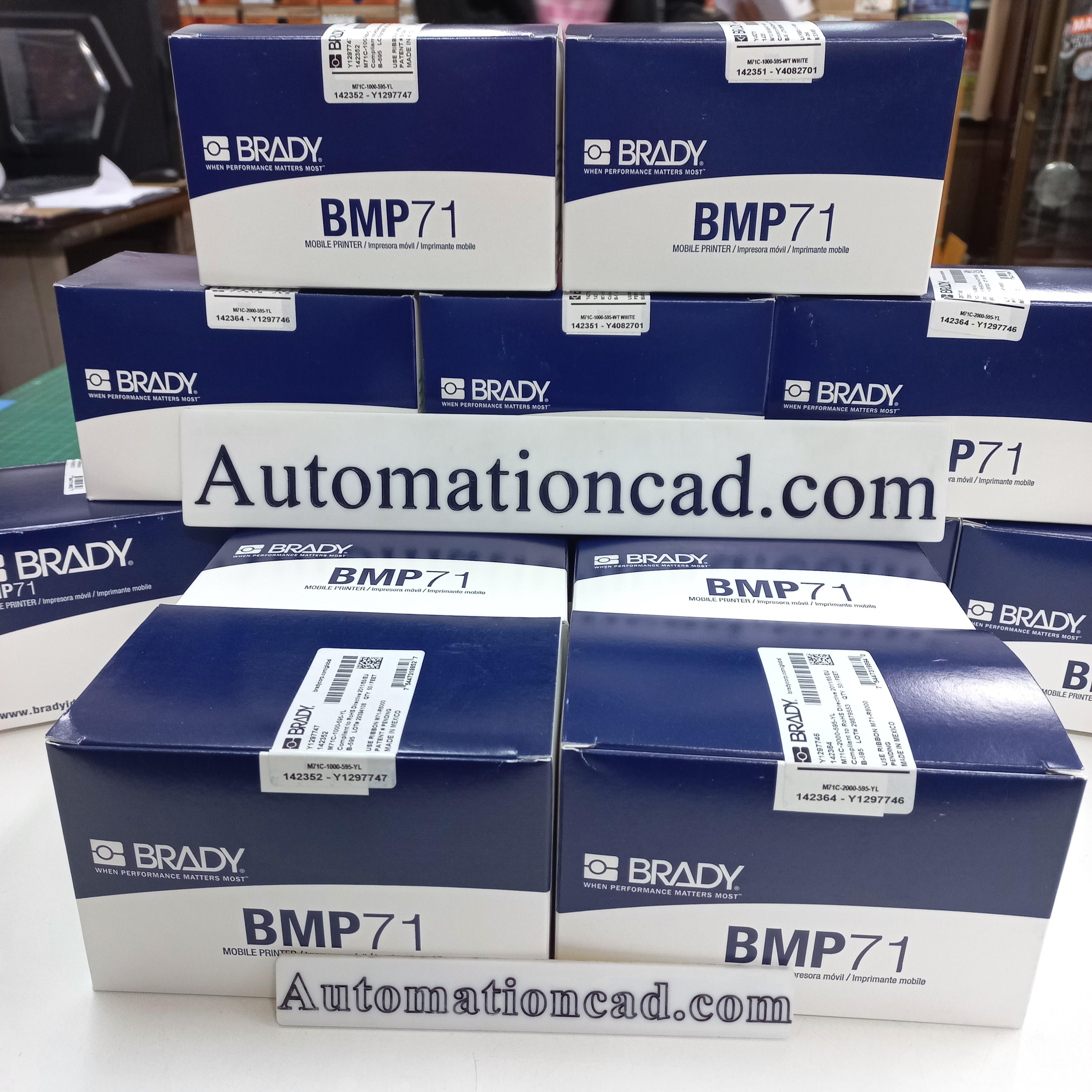 M71C-1000-595-YL เทปสำหรับเครื่องพิมพ์สติ๊กเกอร์ BRADY BMP71 - BRADY LABEL PRINTER
