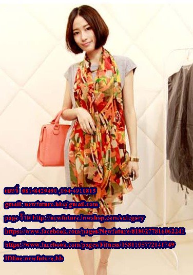 b0013ผ้าพันคอ ผ้าคลุมไหล่ ผ้าพันคอแฟชั่น ลายเซ็กซี่