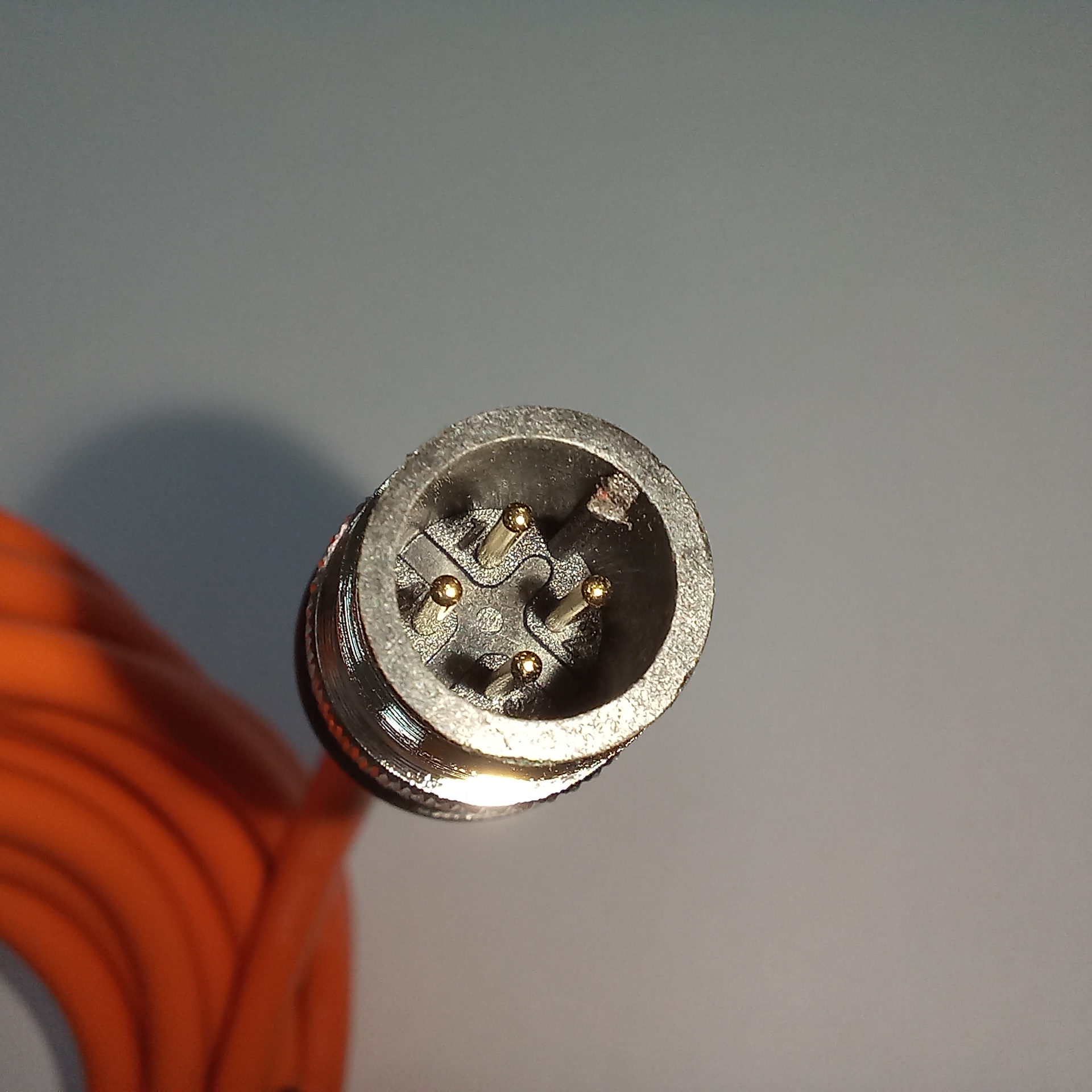 สายพร้อม CONNECTOR (PUR) แบบตรง เกลียว M12 ผู้-เมีย แบบ 4 ขา ยาว 5m.