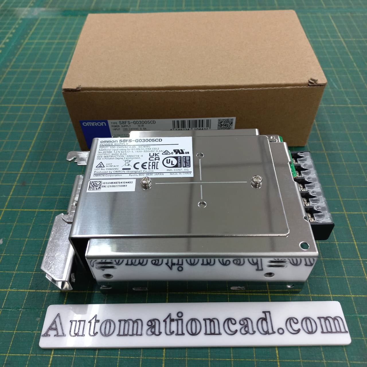 POWER SUPPLY S8FS-G03005CD OMRON พาวเวอร์ซัพพลาย 30W 6A 5VDC