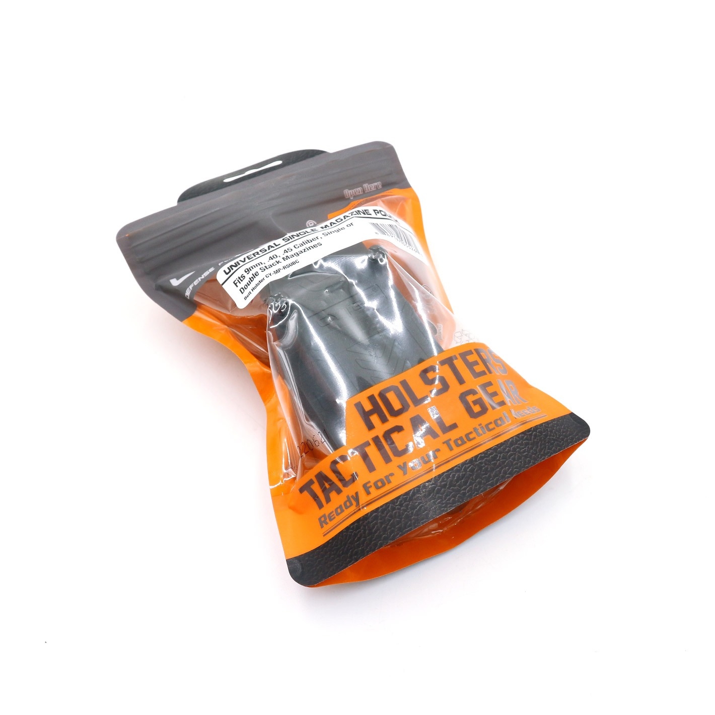 ซองแม็กกาซีนเดี่ยว Cytac ( UNIVERSAL SINGLE MAGAZINE POUCH ) ♦️ผลิตจาก Polymer เกรดคุณภาพ แข็งแรงทนทาน ♦️ใช้งานได้กับแม็กหลากหลายรุ่น ( ตามตารางแนบ ) ♦️สามารถปรับใช้ได้กับขนาด 9MM, .40, .45 Caliber ทั้งแม็กแถวเดี่ยวและแถวคู่ ( Single