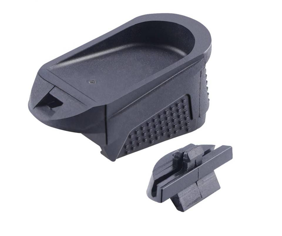 New.ส้นแม็ก Glock 26/27/33 +2 ส้นแม็กกาซีน Glock 26 27 33 พร้อมตัวอุดด้ามสำหรับ Glock Gen4 5 Extended Grip plate Magazine Pad ในเซ็ตประกอบไปด้วย เสริมส้นแม็กกาซีนปืน Glock26 และอุดด้ามสำหรับ Gen4&5 ความยาว 53.46mm ความกว้าง 29.45mm ความสูง 19.24mm ส้นแม็ก