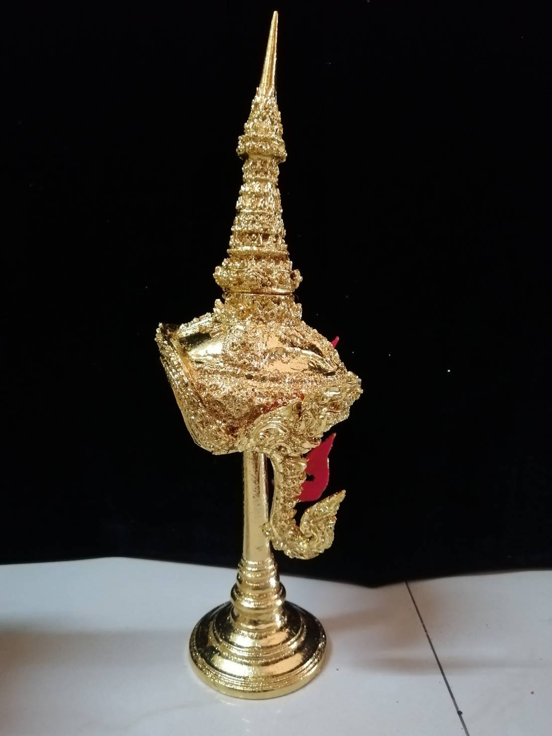 ชฎานาง ขนาดจัมโบ้ (กว้าง5นิ้ว) พร้อมฐานปิดทอง