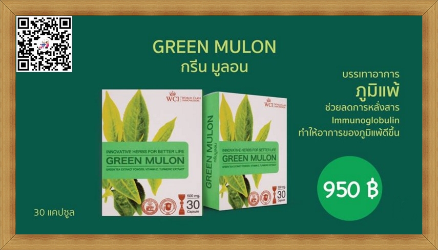 C-33 GREEN MULON กรีนมูล่อน บรรเทาอาการ ภูมิแพ้
