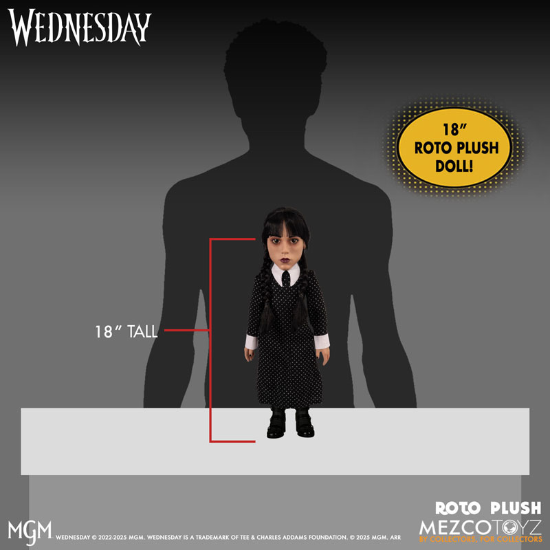เปิดจอง : Wednesday Addams 18 inch Roto Plush