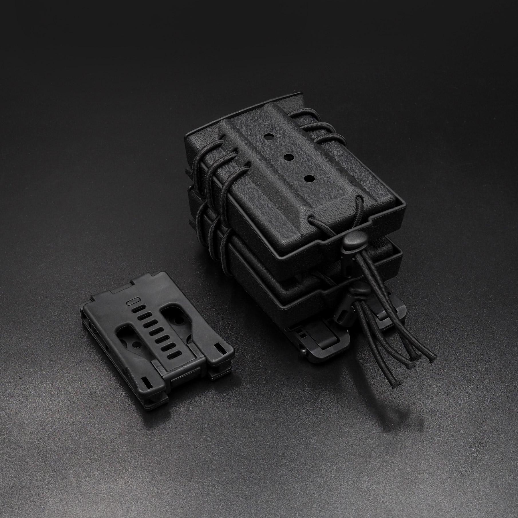 New.ซองแม็กกาซีน Double Fast Mag M4 (Wosport) Urban Assault M4 Double Quick Pull Mag Case [ MG-65 ] 🌿 ผลิตจาก Nylon เกรดคุณภาพ 🌿 สำหรับแม็ก M4 * 2 ช่อง 🌿 สายรัด Shock cord ปรับกระชับได้ 🌿 Molle Clips ร้อยติดเข็มขัด/เสื้อเกร